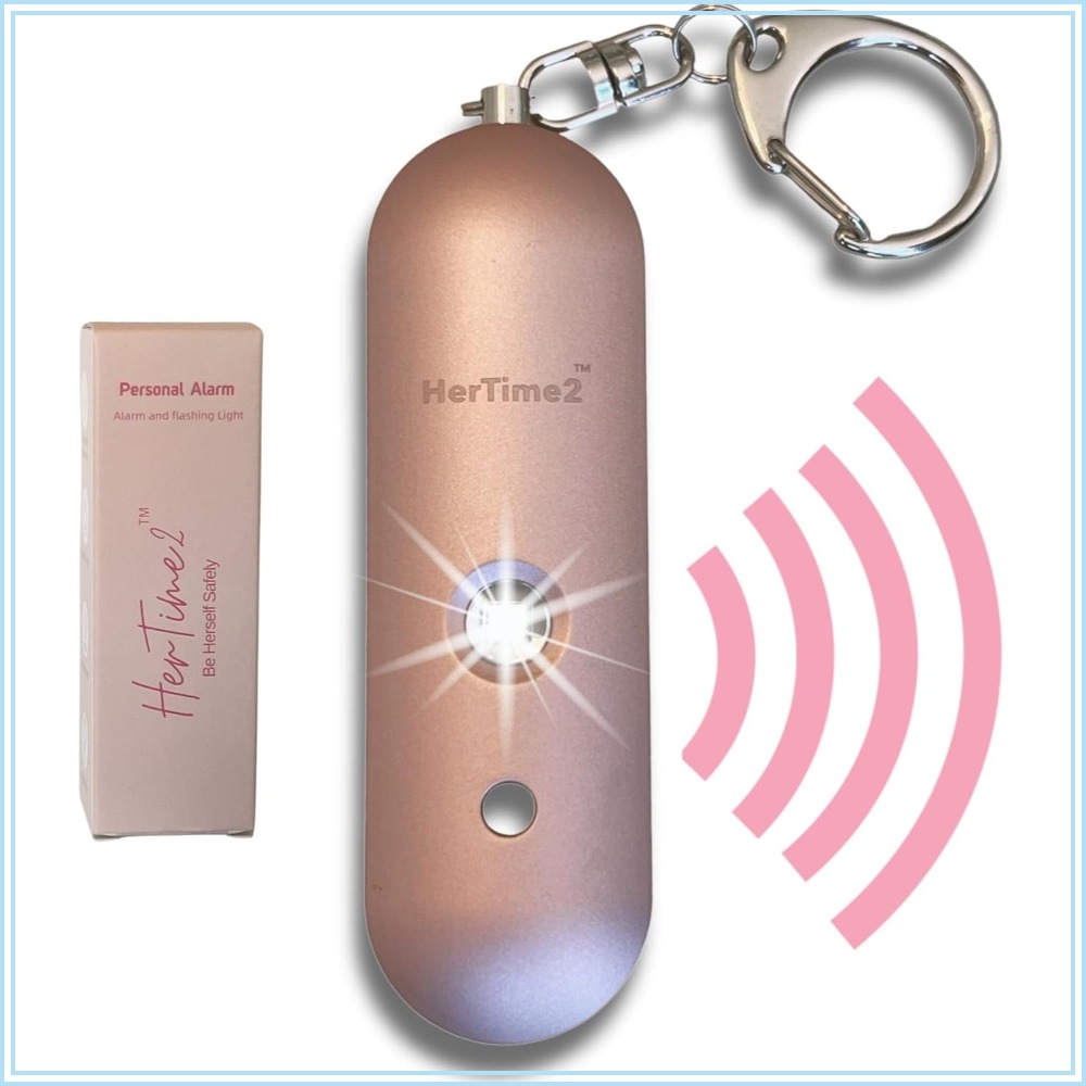 Personal Alarm Keychain - Personal Safety Alarm for Women -