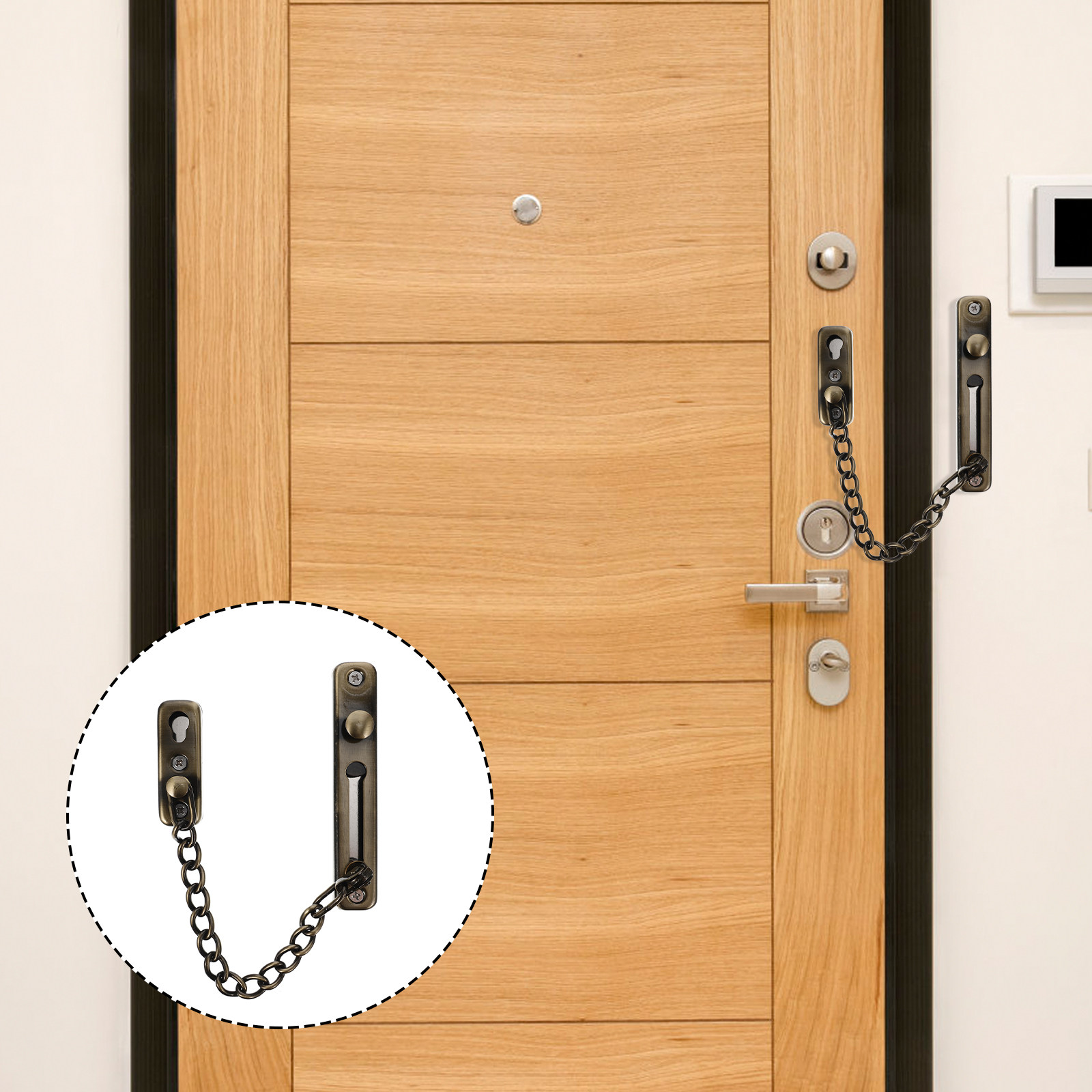 Drill-Free Stainless Steel Doo - Security Chain Door incelemesi ve fiyatı