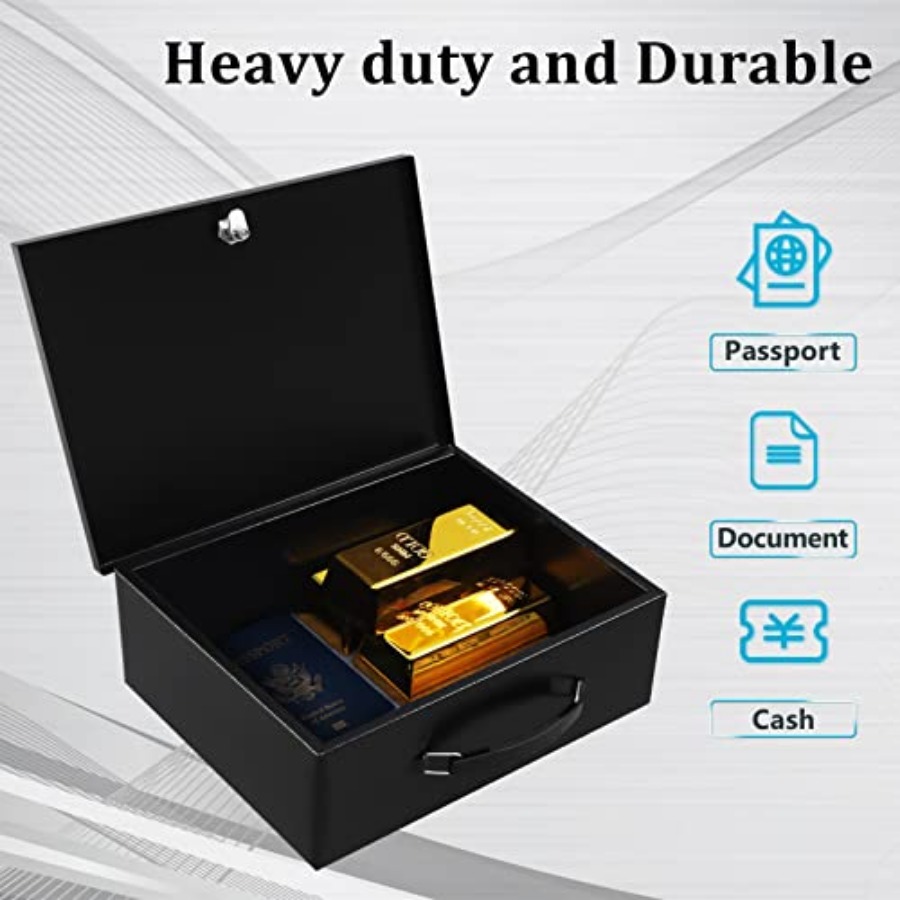 Portable Metal Safe Box with K - Fire Safe Document incelemesi ve fiyatı