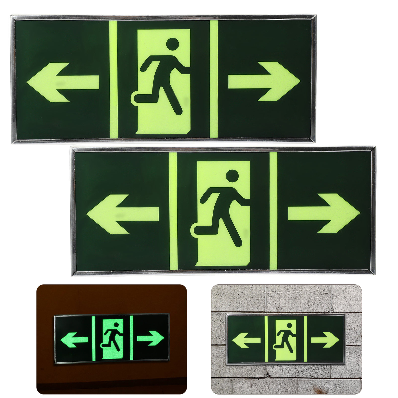 2Pcs Luminous Emergency Exit S - Emergency Exit Sign incelemesi ve fiyatı
