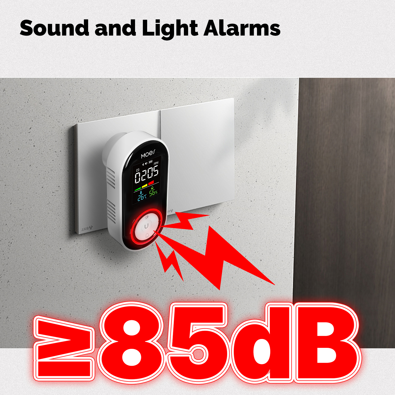MOES CO Smoke Gas Detector Ala - Co Detector Plug incelemesi ve fiyatı