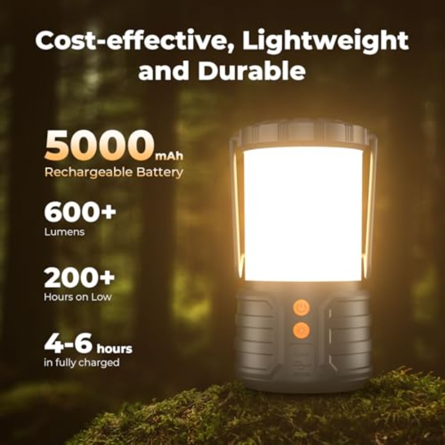 Camping Lantern, 5000mAh Recha - Power Outage Light incelemesi ve fiyatı