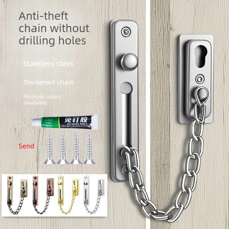 No Drill Stainless Steel Secur - Security Chain Door incelemesi ve fiyatı