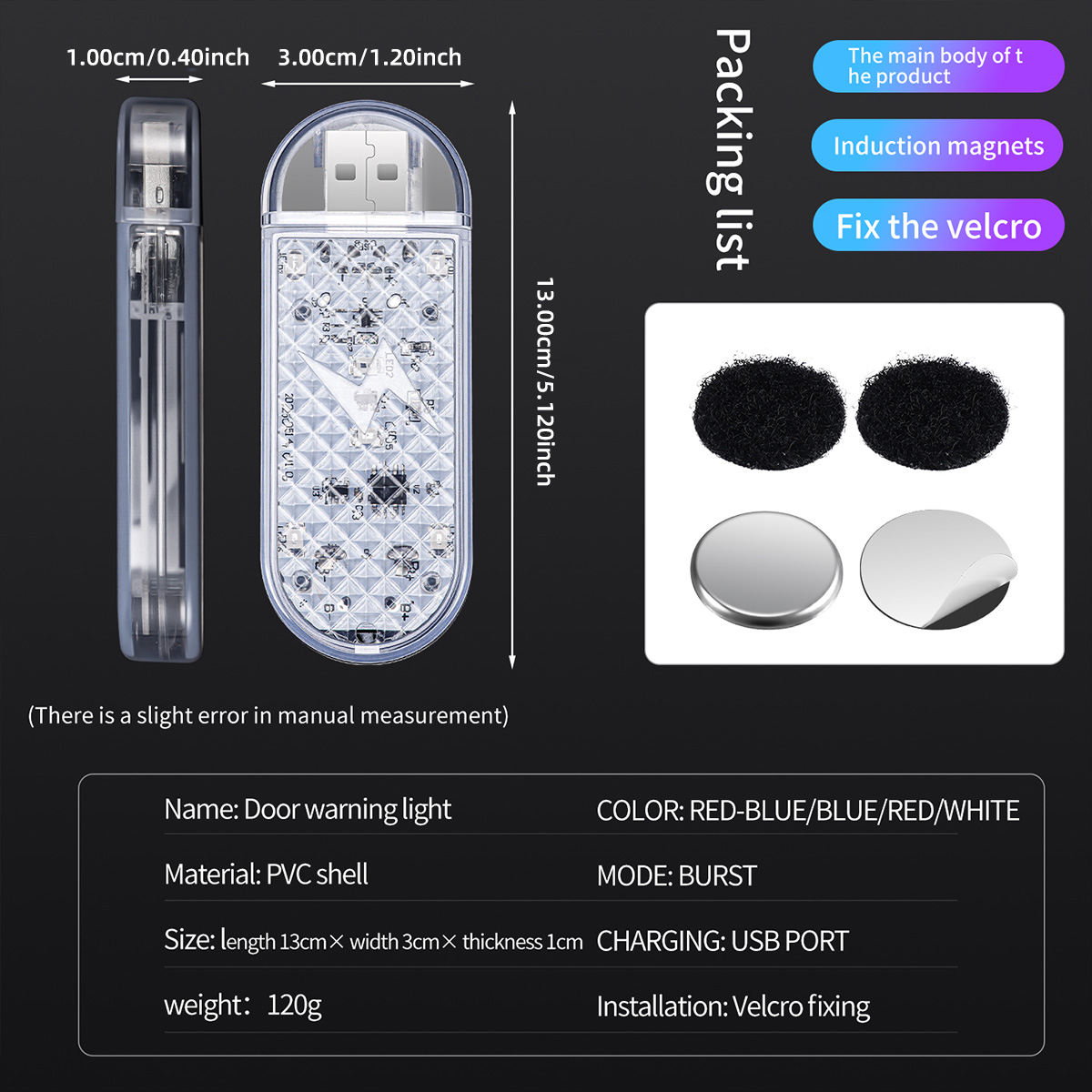 1/2pcs Car Door LED Strobe War - Emergency Exit Sign incelemesi ve fiyatı