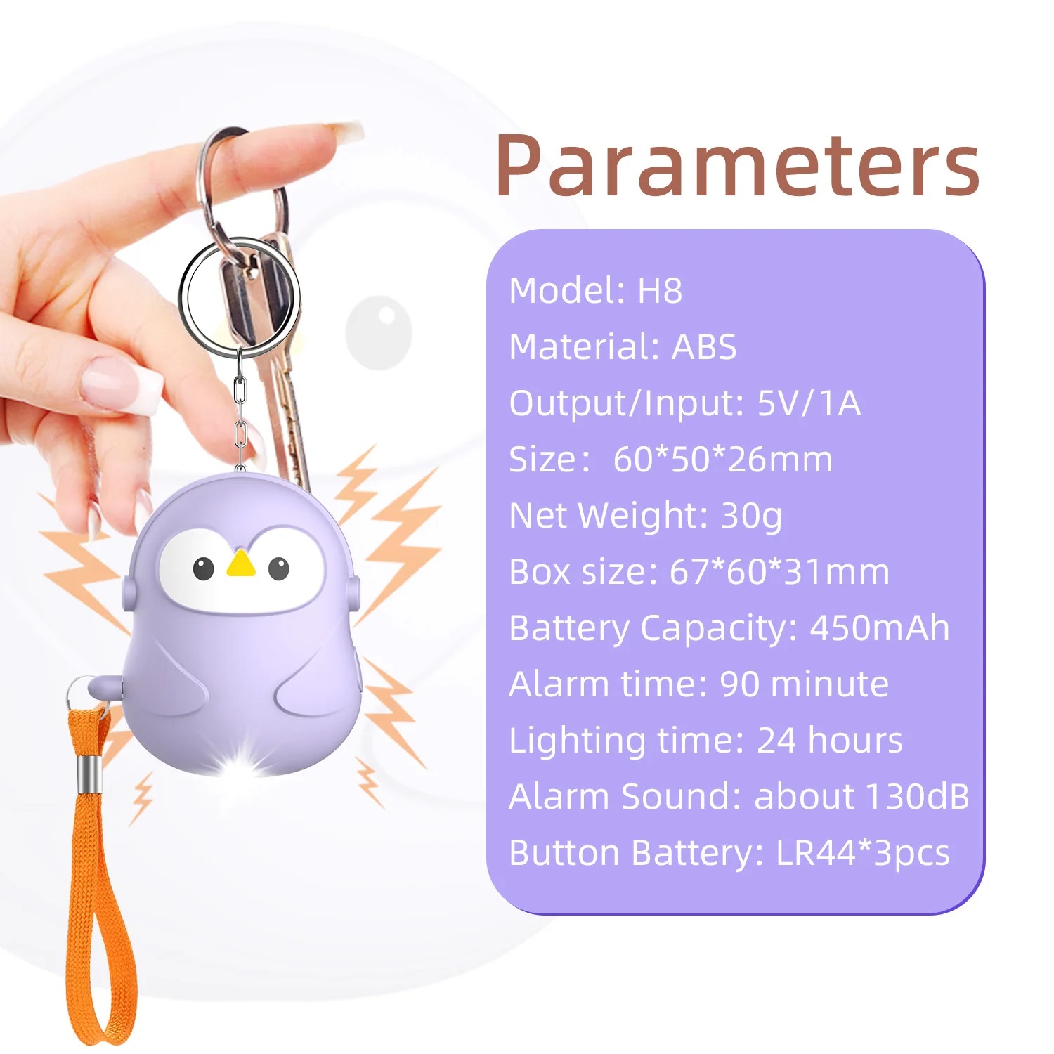 Personal Self Defense 5Pcs Ala - Personal Alarm Keychain incelemesi ve fiyatı
