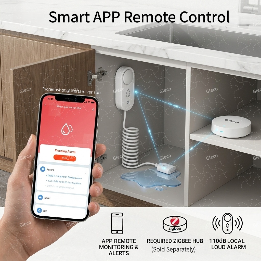 Zigbee Water Leak Sensor Flood - Water Alarm Sensor incelemesi ve fiyatı