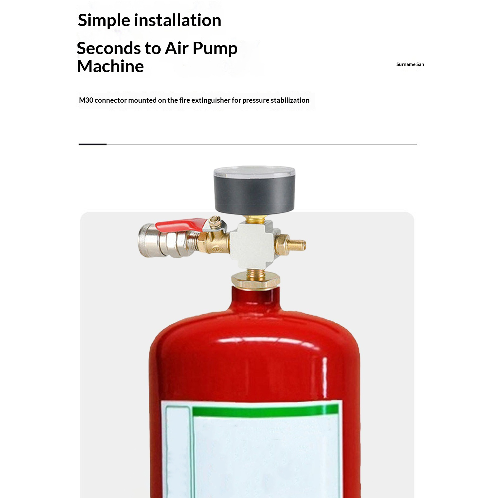 Small Air Tank Pressures Adapt - Fire Extinguisher Small incelemesi ve fiyatı