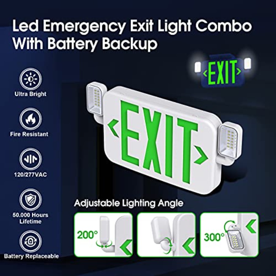 Led Combo Emergency Exit Sign  - Emergency Exit Sign incelemesi ve fiyatı