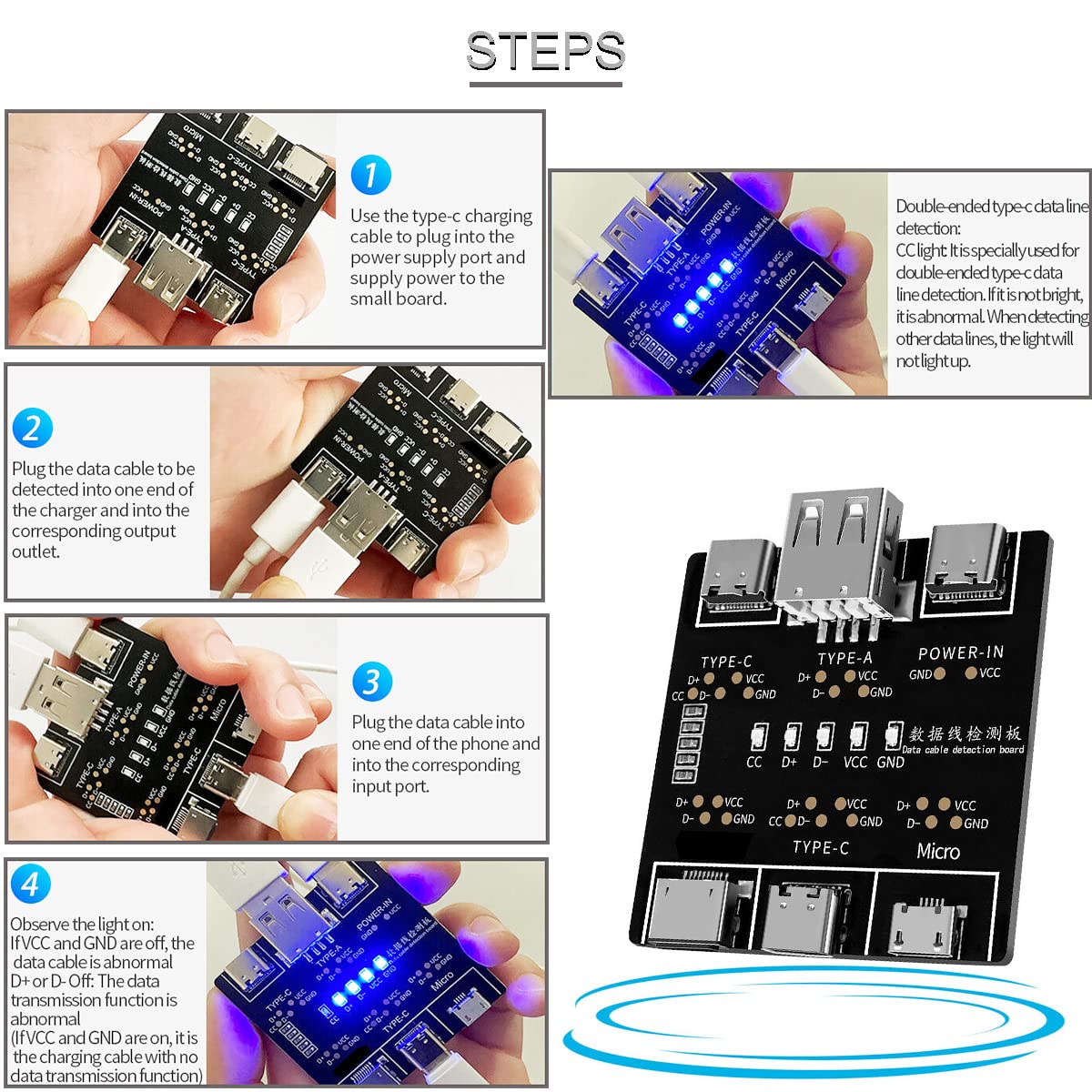 DT3 Data Cable Detection Board - Co Detector Plug incelemesi ve fiyatı