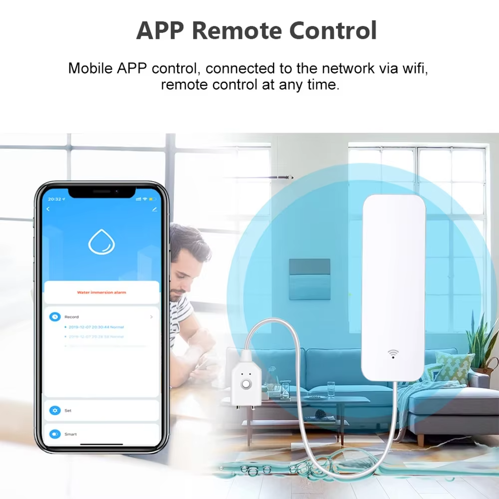 ZigBee WiFi Water Leak Sensor  - Water Alarm Sensor incelemesi ve fiyatı