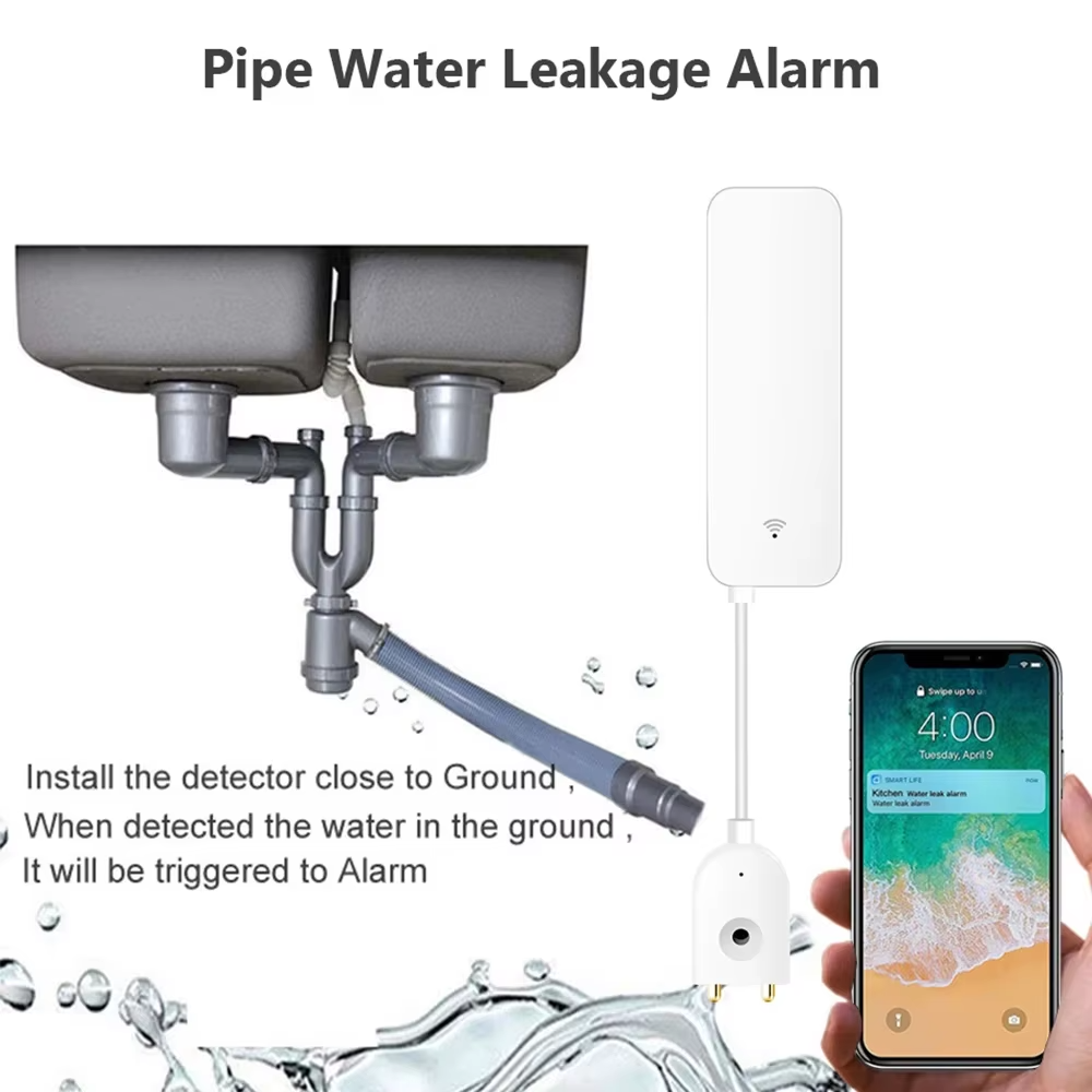 ZigBee WiFi Water Leak Sensor  - Water Alarm Sensor incelemesi ve fiyatı