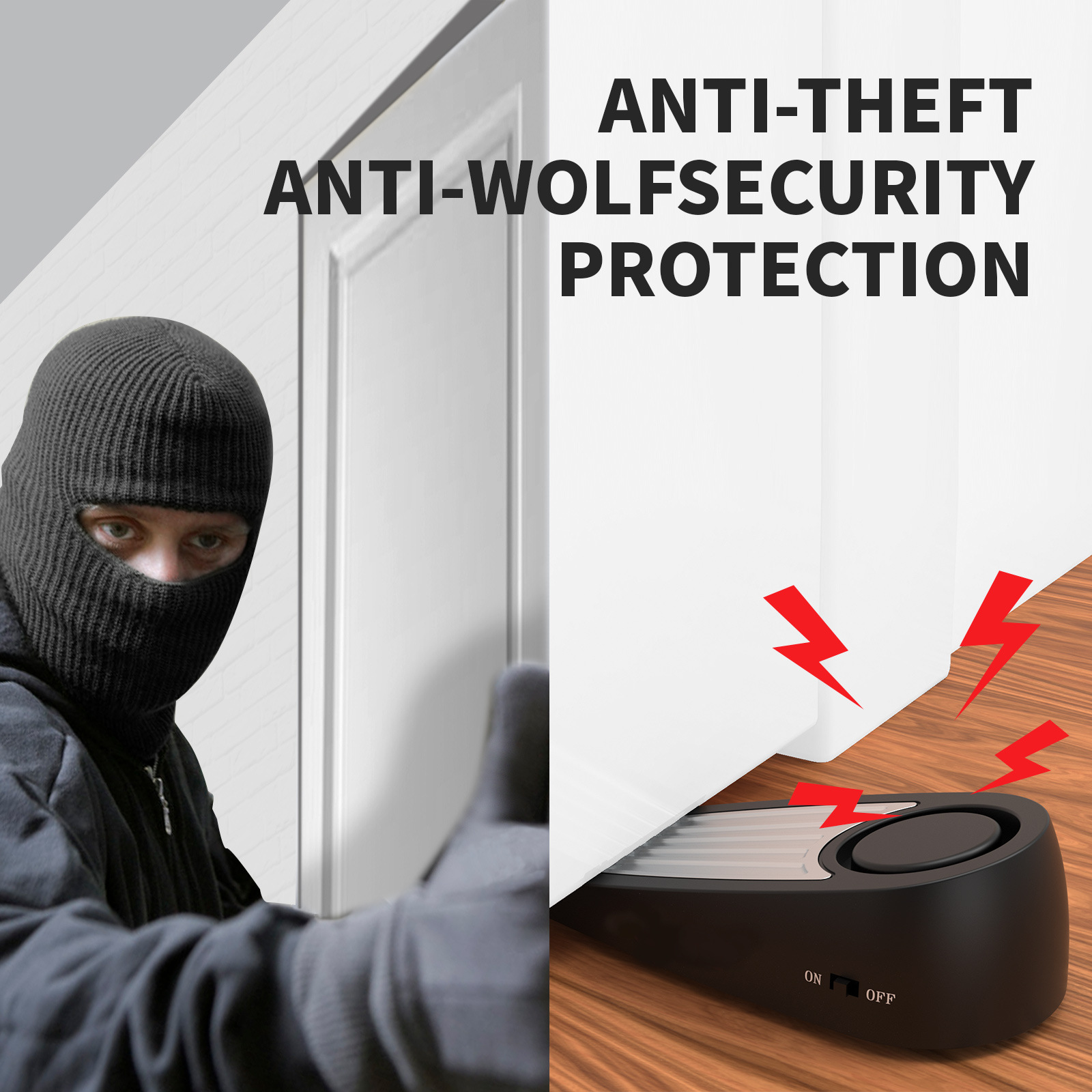 Wireless 130dB Door Stop Alarm - Door Stop Alarm incelemesi ve fiyatı