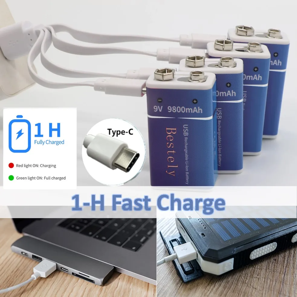 Rechargeable 9V Battery, 9800m - Smoke Detector Interconnected incelemesi ve fiyatı