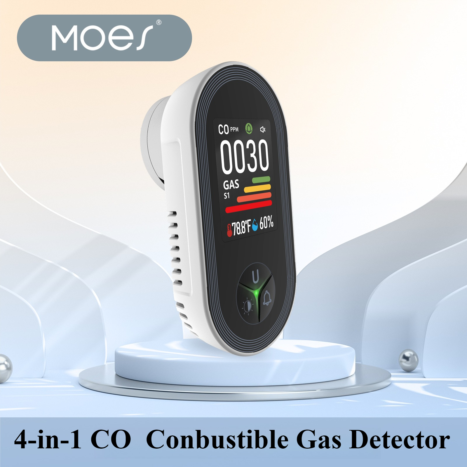 MOES 4-in-1 Plug-in Gas Detect - Co Detector Plug incelemesi ve fiyatı