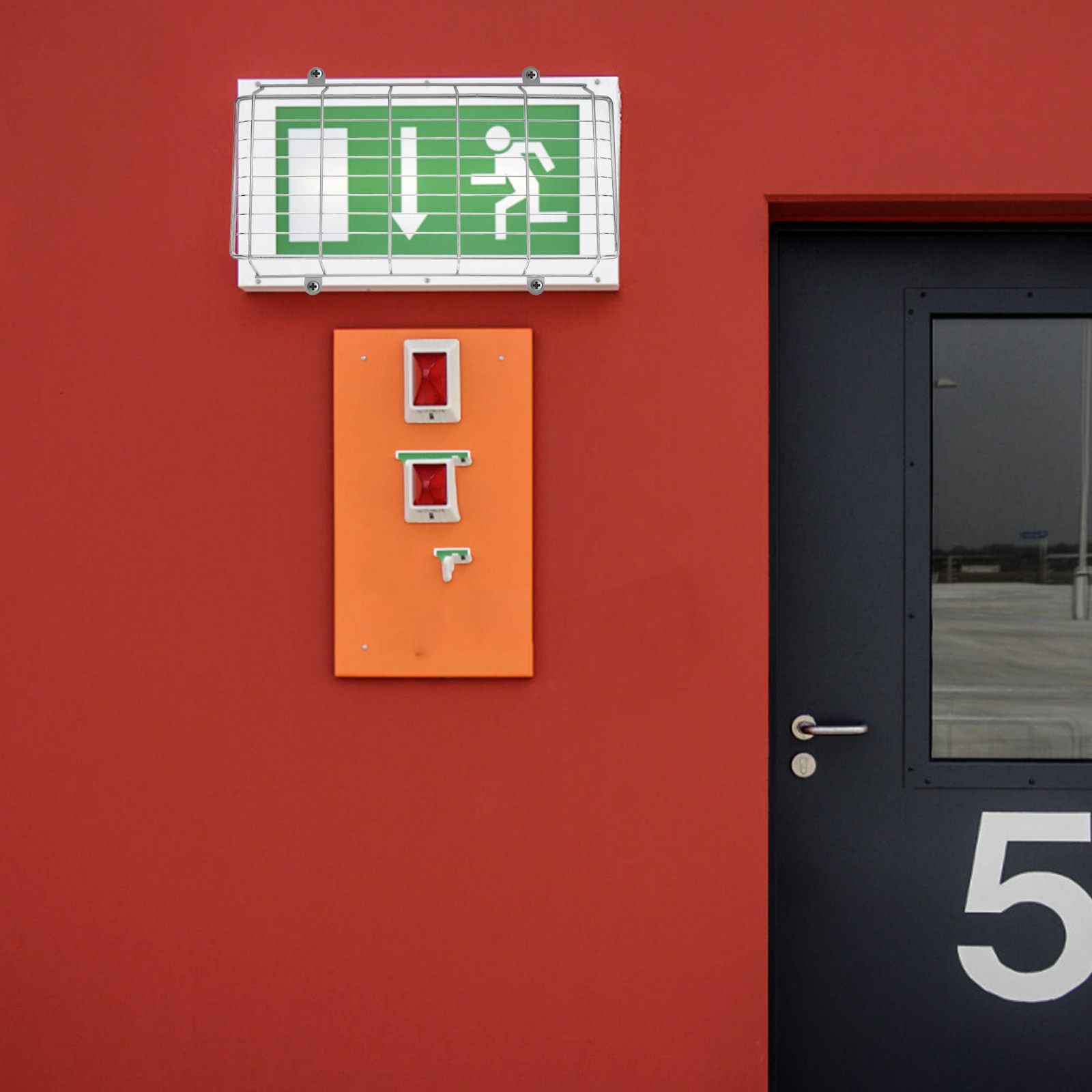 Iron LED Exit Sign Protective  - Emergency Exit Sign incelemesi ve fiyatı