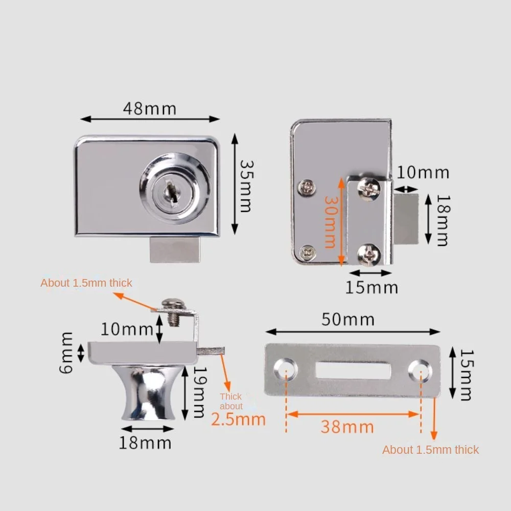 Metal Single Double Swinging G - Medicine Cabinet Lock incelemesi ve fiyatı