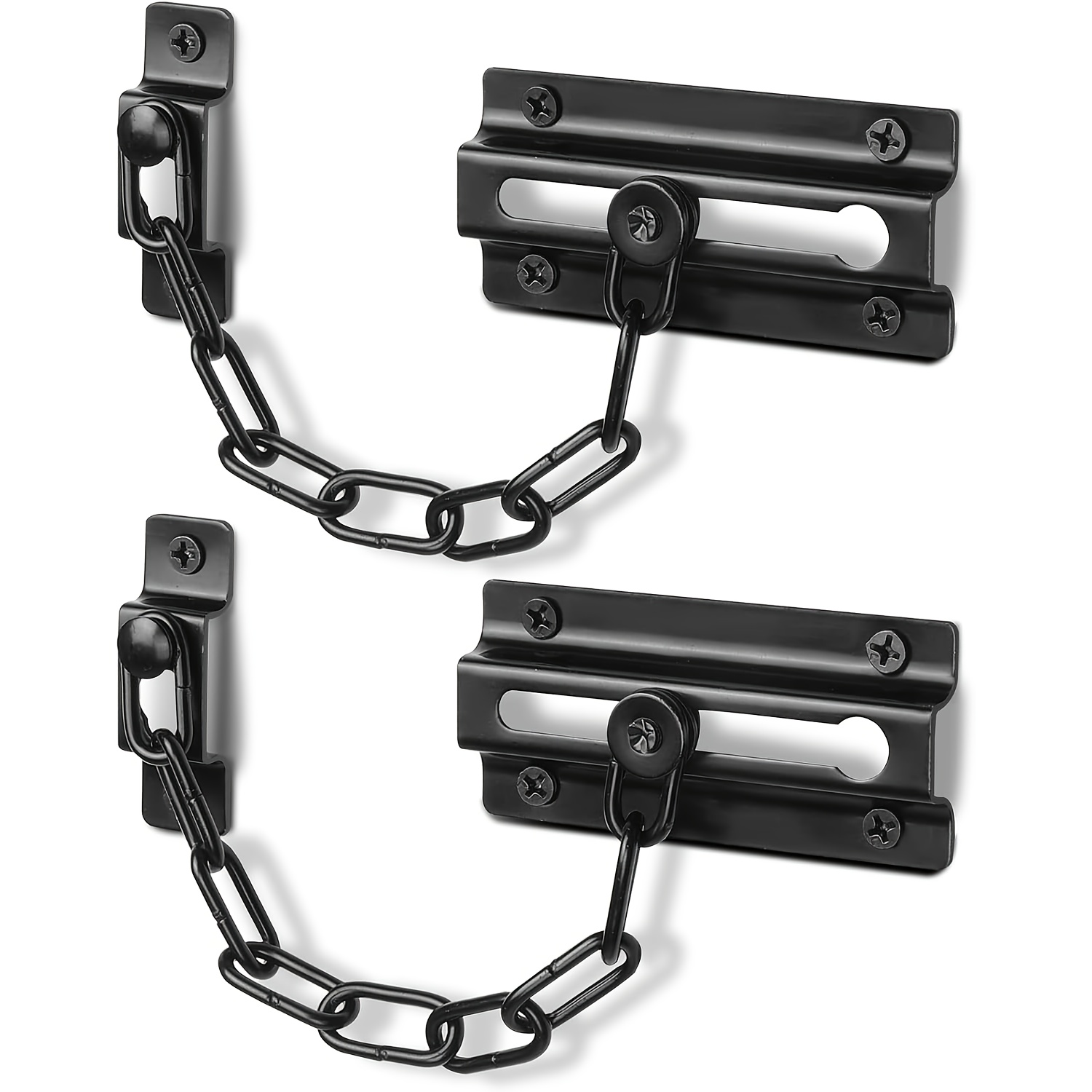 2 Pack Door Chain Lock Black,  - Security Chain Door incelemesi ve fiyatı