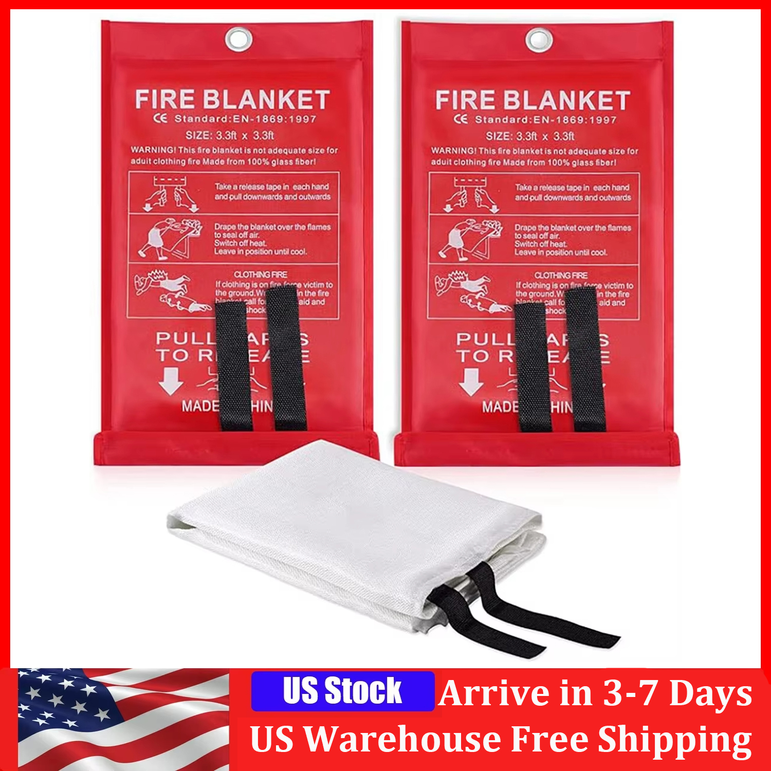 1M*1M Fire Blanket, Kitchen Es - Fire Blanket Kitchen incelemesi ve fiyatı