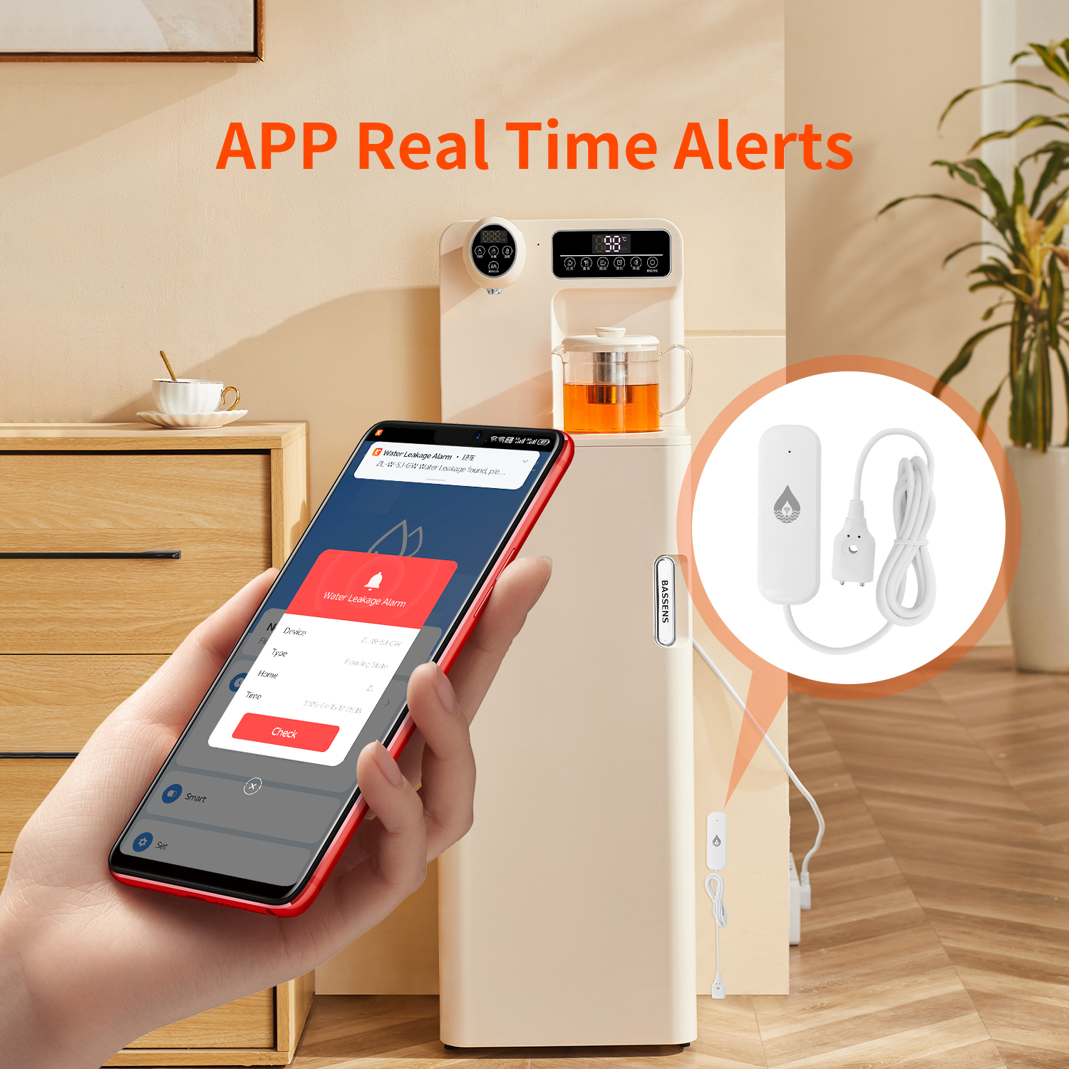 YFK Tuya WiFi Water Leakage Se - Water Alarm Sensor incelemesi ve fiyatı