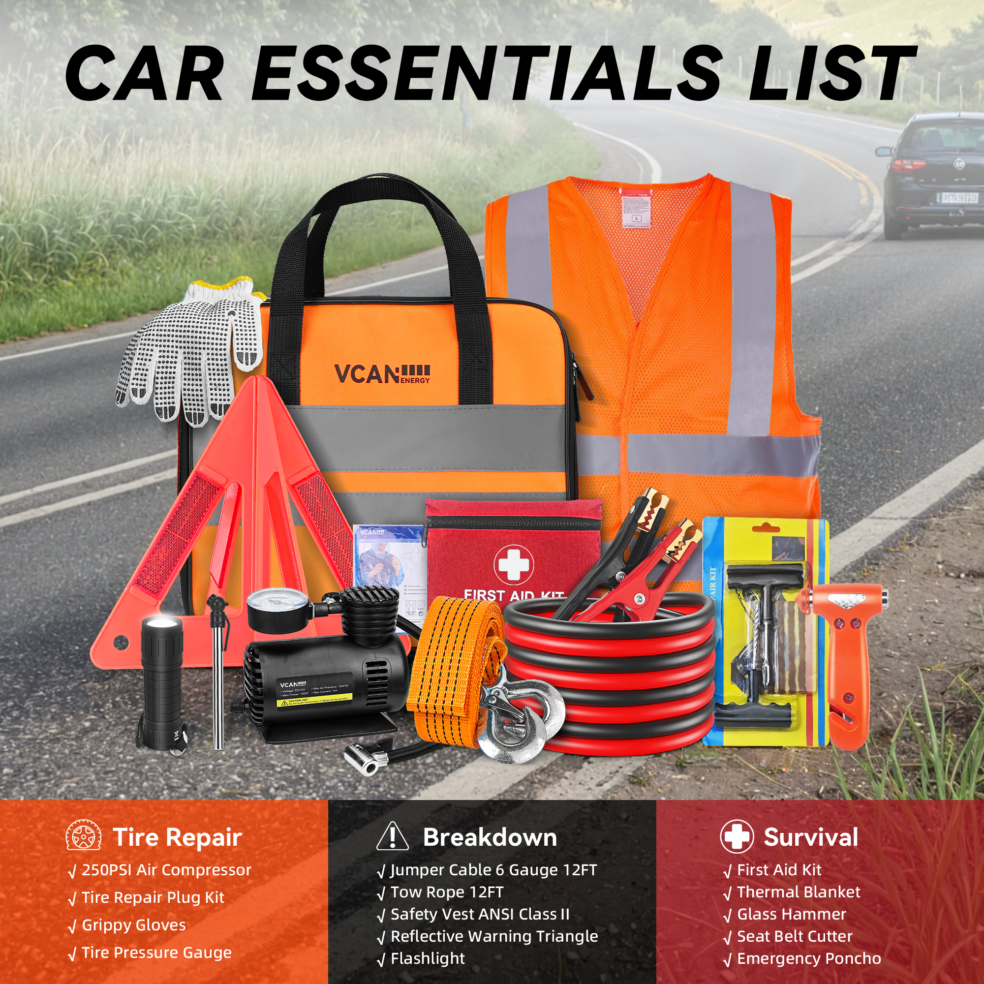 Emergency Safety Kit Bag with  - First Aid Bag Kit incelemesi ve fiyatı