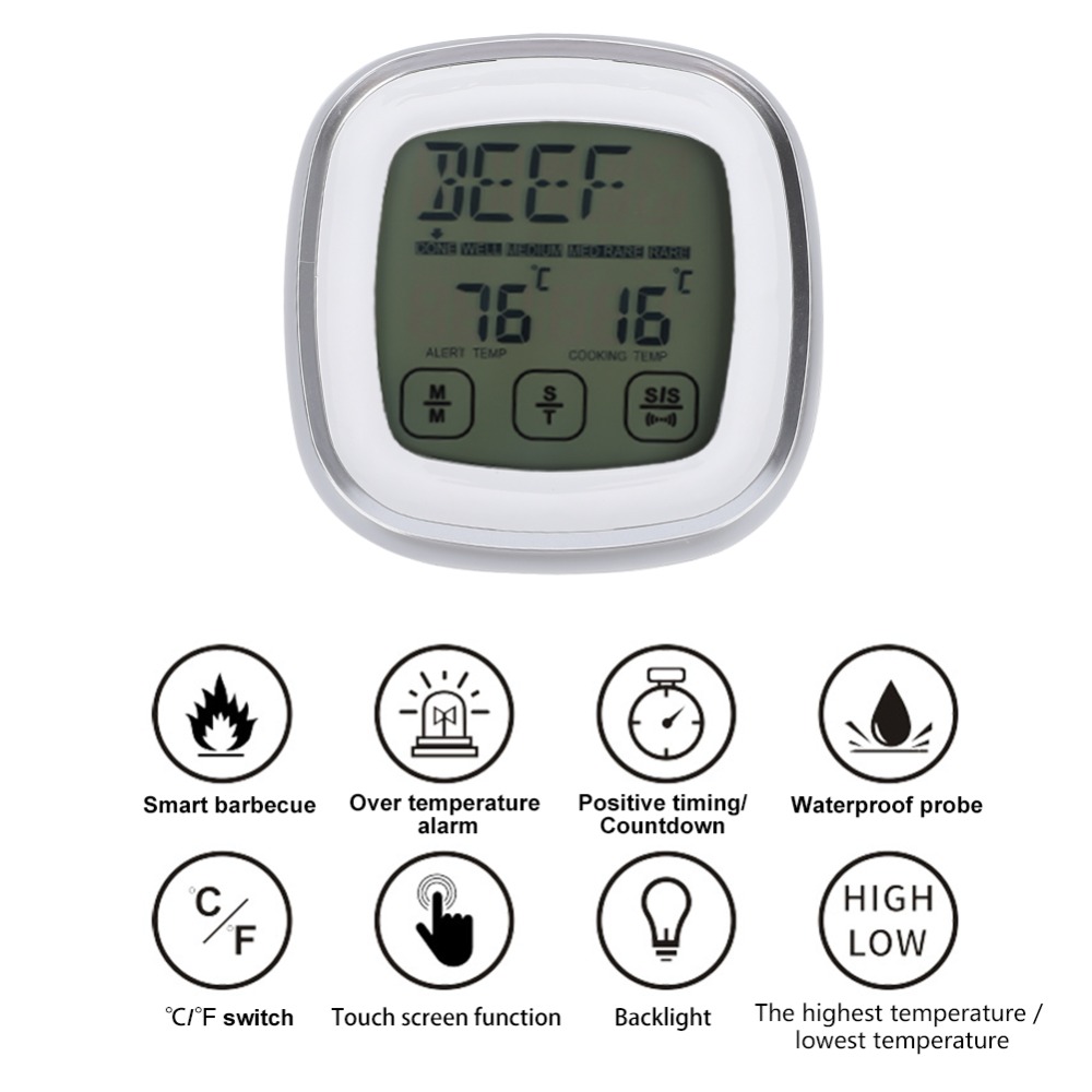 Touch Screen Digital Meat Ther - Pool Alarm Float incelemesi ve fiyatı