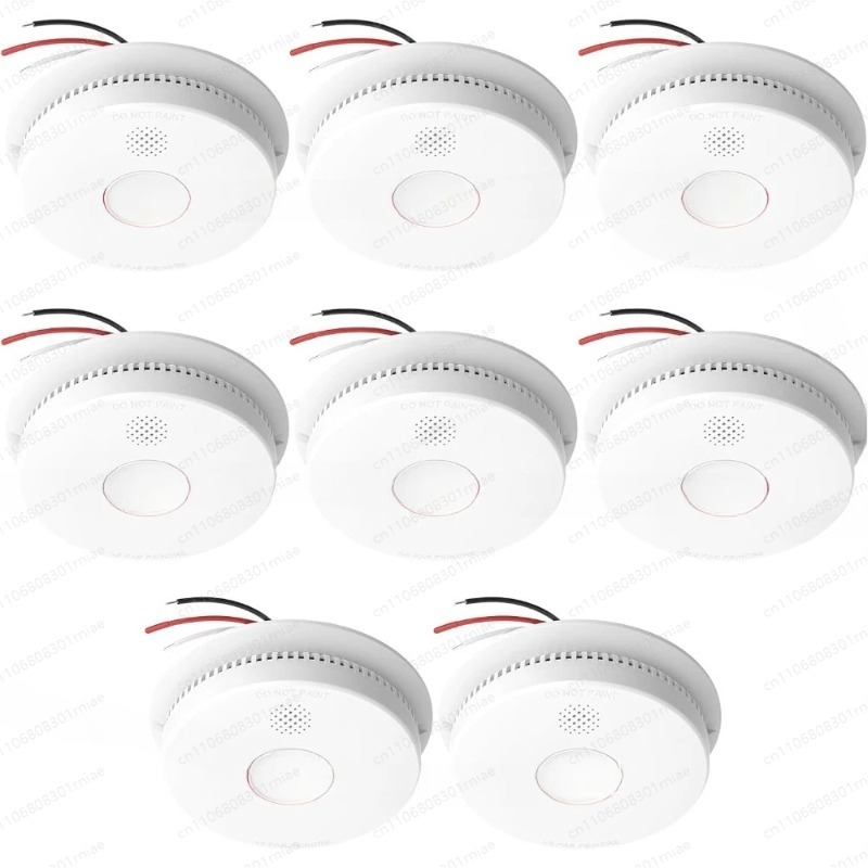 High quality-8pack,Hardwired I - Smoke Detector Interconnected incelemesi ve fiyatı