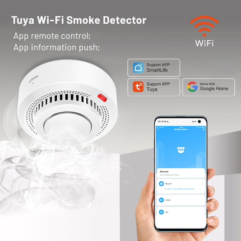 6Pack Tuya WiFi Smart Smoke Se - Smoke Detector Interconnected incelemesi ve fiyatı