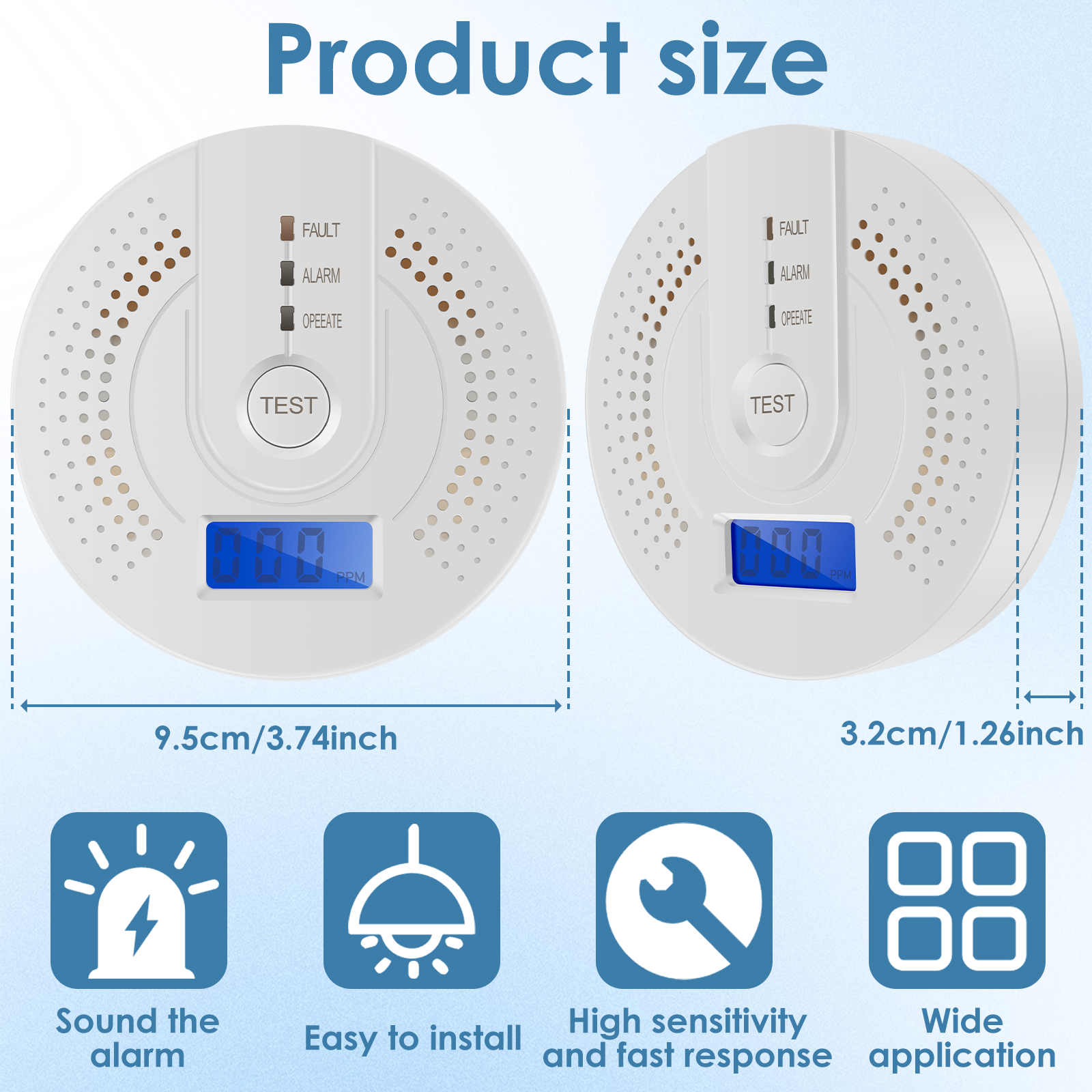 Independent CO Alarm Sensor Ca - Smoke Detector Interconnected incelemesi ve fiyatı